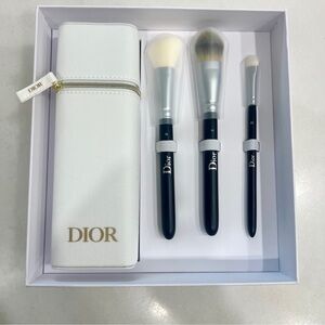 Dior make up brush set with case